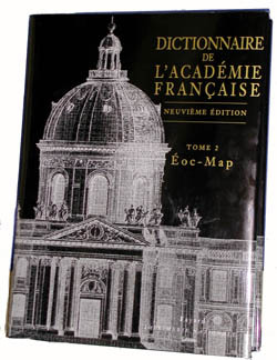 Dictionnaire de l'Académie française Tome 1, A-Enz (nouvelle édition) (9782213607894-front-cover)