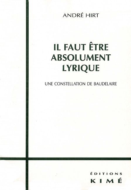 Il Faut Être Absolument Lyrique (9782841742042-front-cover)