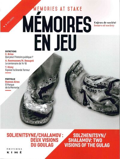 Mémoires en Jeu N°1, Soljenitsyne versus Chalamov (9782841747559-front-cover)
