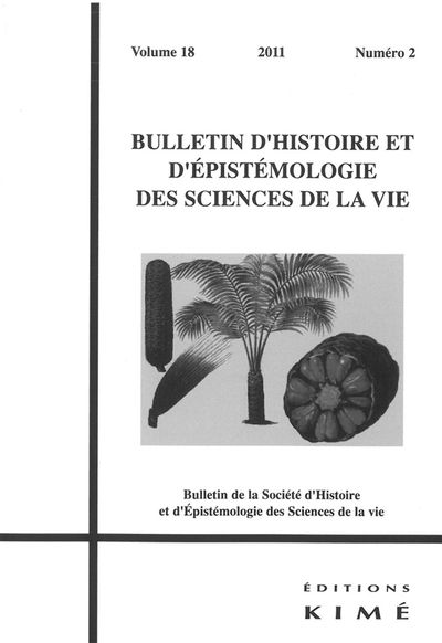 Bulletin d'Histoire et d'Epistemologie...18 / 2, Horticulture (9782841745685-front-cover)