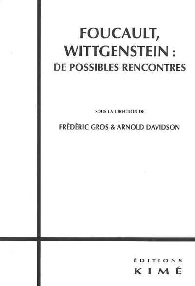 Foucault-Wittgenstein, De Possibles Rencontres (9782841745555-front-cover)