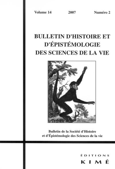 Bulletin d'Histoire et d'Epistemologie des Sciences De (9782841744381-front-cover)