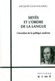 Sieyes et l'Ordre de la Langue (9782841742837-front-cover)