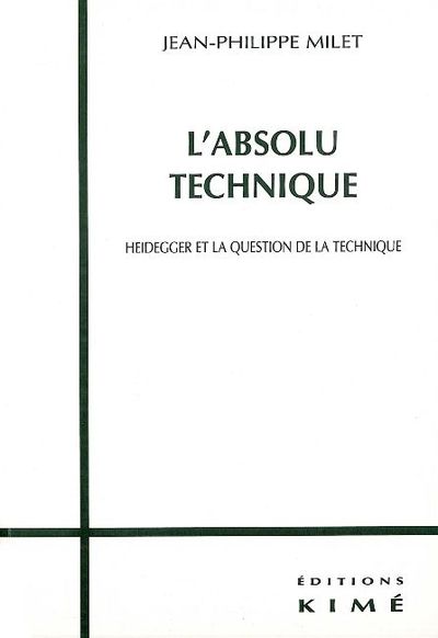 L' Absolu Technique (9782841742110-front-cover)