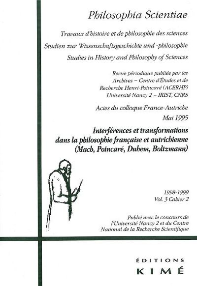 Philosophia Scientiae 98-99 T. 3 / 2 (9782841741502-front-cover)