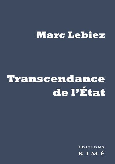 Transcendance de l'État (9782841748860-front-cover)