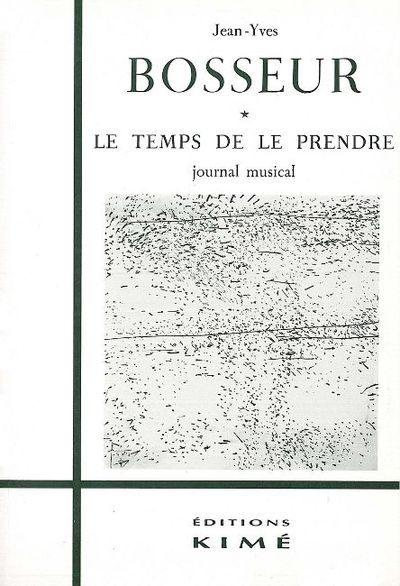 Le Temps de le Prendre (9782841740734-front-cover)