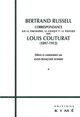 Correspondance Russell / Couturat(2Vols) (9782841742585-front-cover)