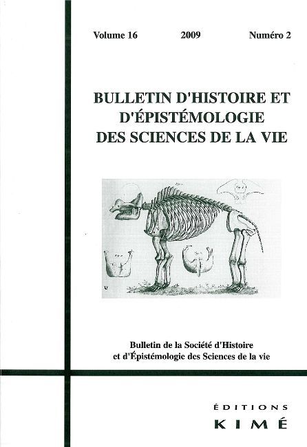 Bulletin d'Histoire et d'Epistemologie des Sciences De, La Biologie Parisienne a la Fin du Xixe (9782841745029-front-cover)