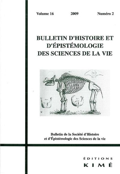 Bulletin d'Histoire et d'Epistemologie des Sciences De, La Biologie Parisienne a la Fin du Xixe (9782841745029-front-cover)