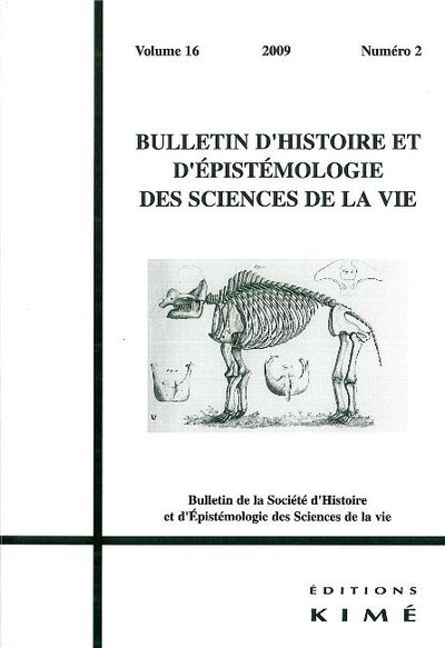Bulletin d'Histoire et d'Epistemologie des Sciences De, La Biologie Parisienne a la Fin du Xixe (9782841745029-front-cover)