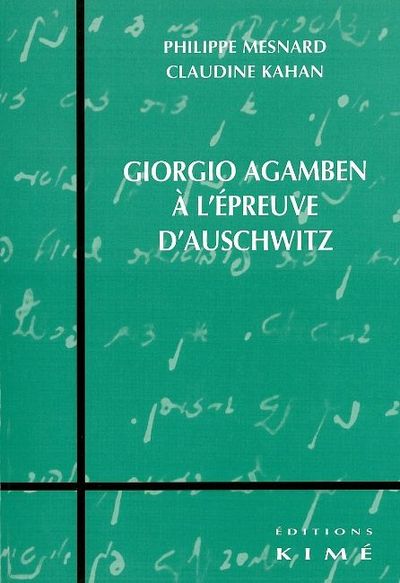 Giorgio Agamben a l'Épreuve d'Auschwitz (9782841742530-front-cover)
