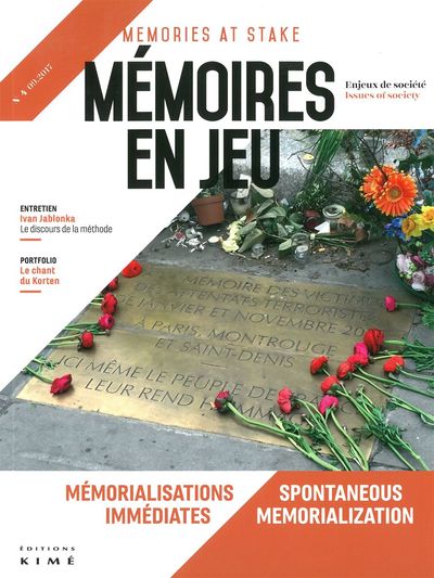 Mémoires en Jeu N°4, Memorialisations immédiates (9782841748136-front-cover)