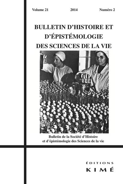 Bulletin d'Histoire et d'Epistemologie...21 / 2 (9782841746873-front-cover)