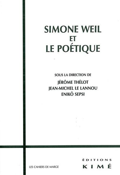 Simone Weil et le Poétique (9782841744367-front-cover)