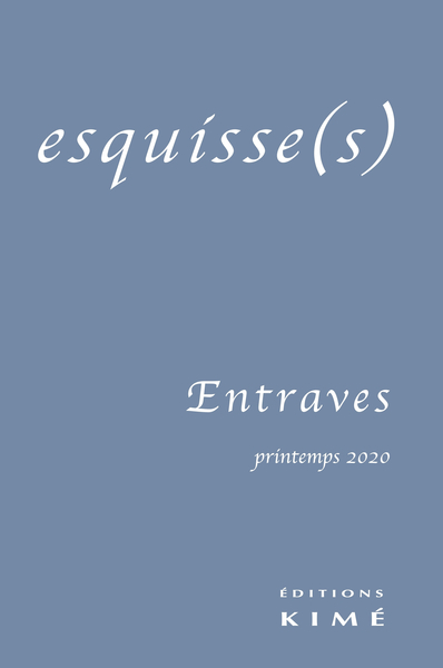 Esquisse(s) n°16, Entrave (9782841749706-front-cover)