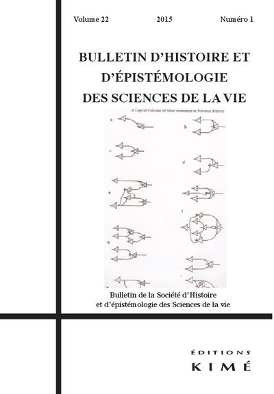 Bulletin d'Histoire des Sciences de la Vie 22 / 1 (9782841747139-front-cover)
