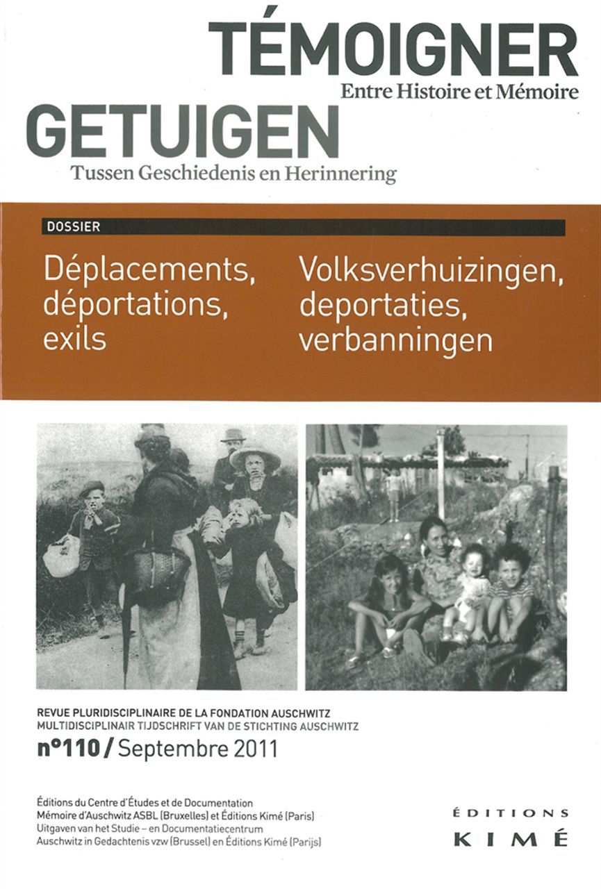 Temoigner,Entre Histoire et Mémoire N°110, Deplacements,Deportation,Exils (9782841745609-front-cover)