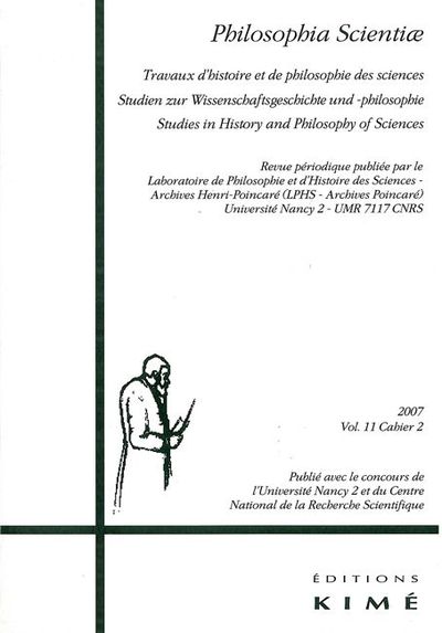 Philosophia Scientiae T. 11 / 2 2007 (9782841744398-front-cover)