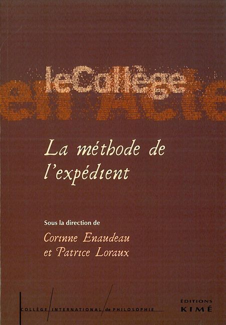 La Methode de l'Expedient (9782841744039-front-cover)