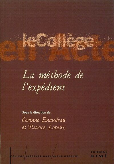 La Methode de l'Expedient (9782841744039-front-cover)
