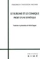 Le Sublime et le Comique (9782841742776-front-cover)