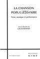 La Chanson Populitteraire, Texte,Musique et Performance (9782841746255-front-cover)