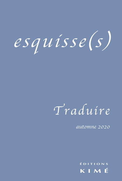 Esquisse(s) n°17, Traduire (9782841749874-front-cover)
