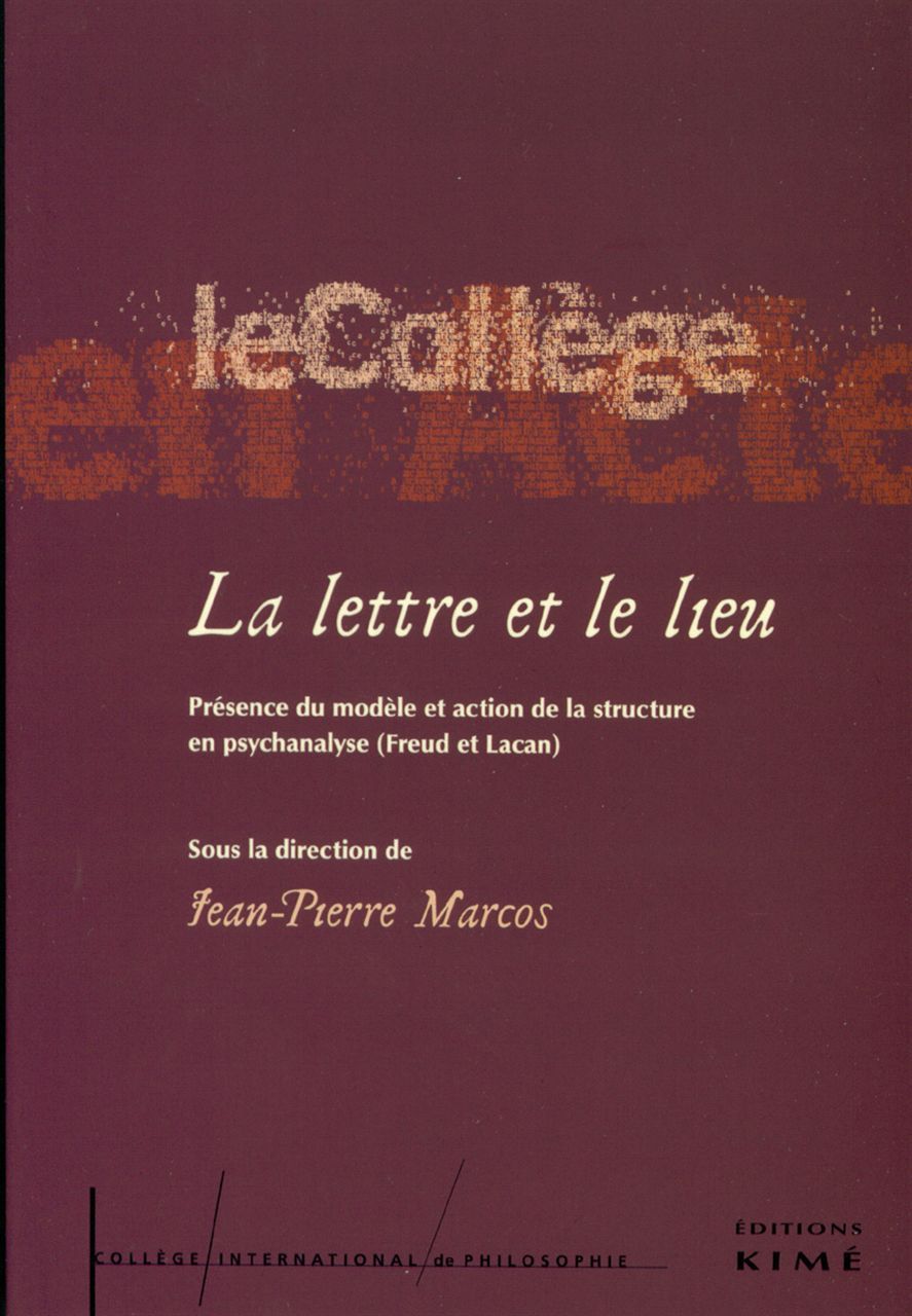 La Lettre et le Lieu (9782841743759-front-cover)