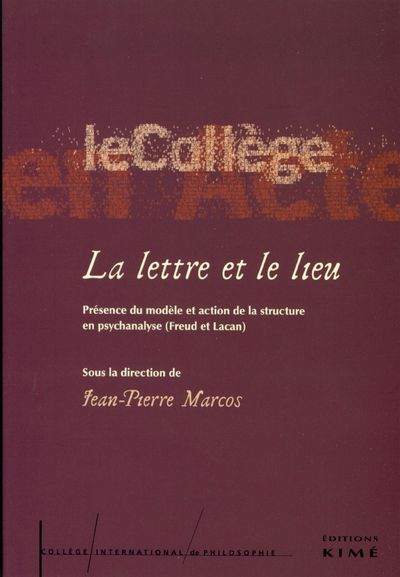 La Lettre et le Lieu (9782841743759-front-cover)