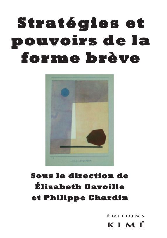 Strategies et pouvoirs de la forme brève (9782841748006-front-cover)