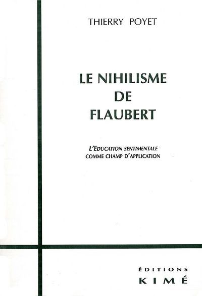 Le Nihilisme de Flaubert (9782841742448-front-cover)