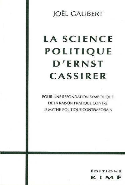 Science Politique d'Ernst Cassirer (9782841740512-front-cover)