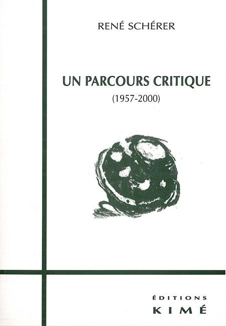 Un Parcours Critique (1957-2000) (9782841742127-front-cover)