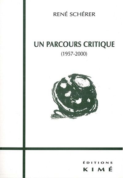 Un Parcours Critique (1957-2000) (9782841742127-front-cover)