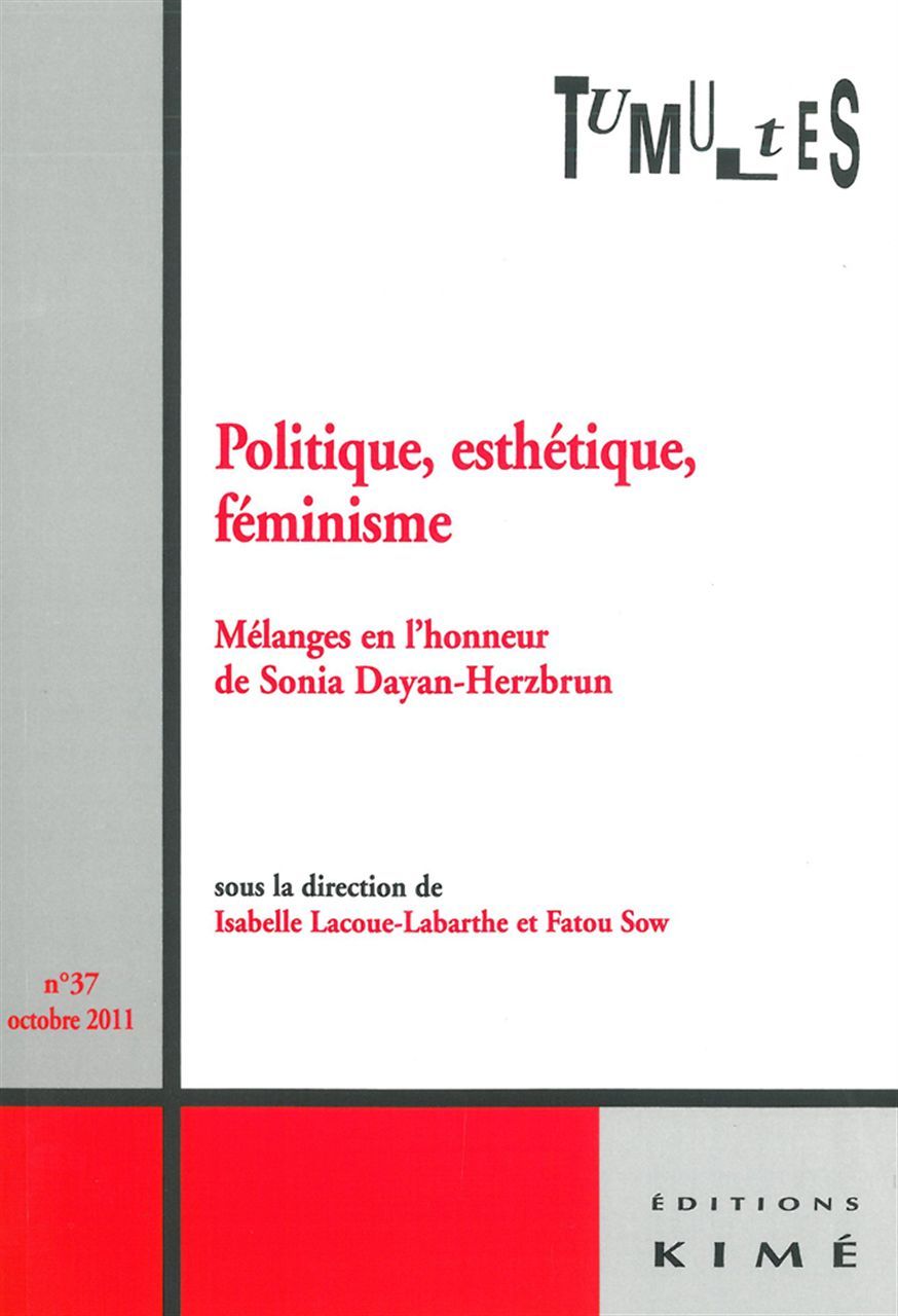 Tumultes N°37 Politique,Esthétique,Feminisme, Feminisme (9782841745715-front-cover)