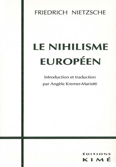 Le Nihilisme Européen (9782841740857-front-cover)