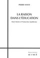 La Raison dans l'Education, Henri Marion et l'Instruction Republicai (9782841745968-front-cover)