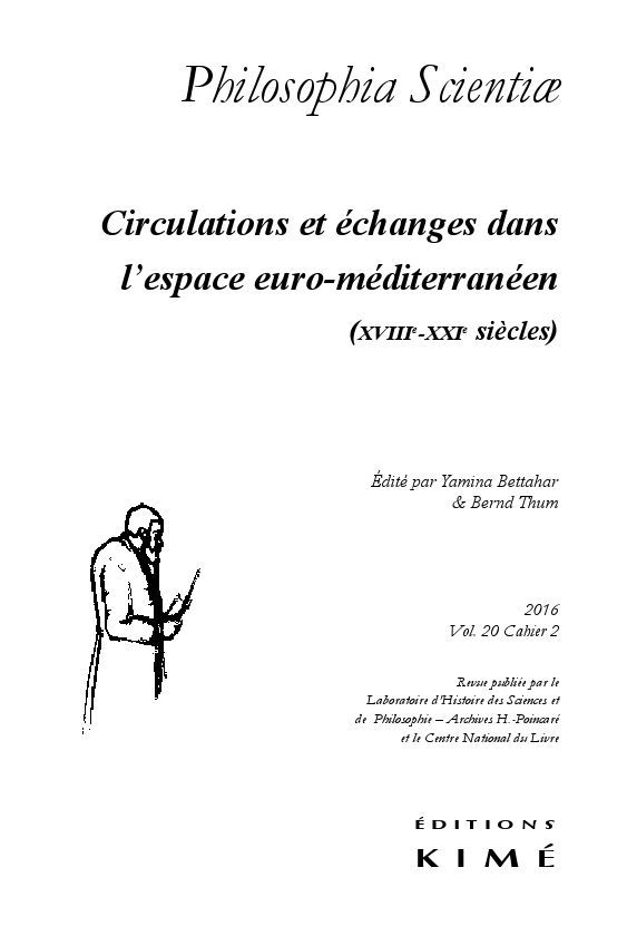 Philosophia Scientiae T. 20 / 2 2016, Circulation et Echanges dans l'Espace... (9782841747511-front-cover)