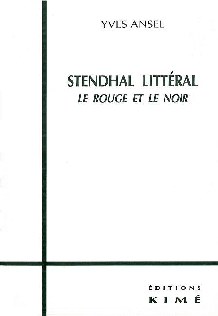 Stendhal Litteral, Le Rouge et le Noir (9782841742264-front-cover)