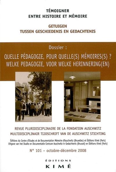 Temoigner,Entre Histoire et Mémoire N°101, Enseignement et Mémoire (9782841744749-front-cover)