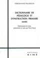 Dictionnaire de Pedagogie et d'Instruction Primaire, Extraits (9782841742165-front-cover)