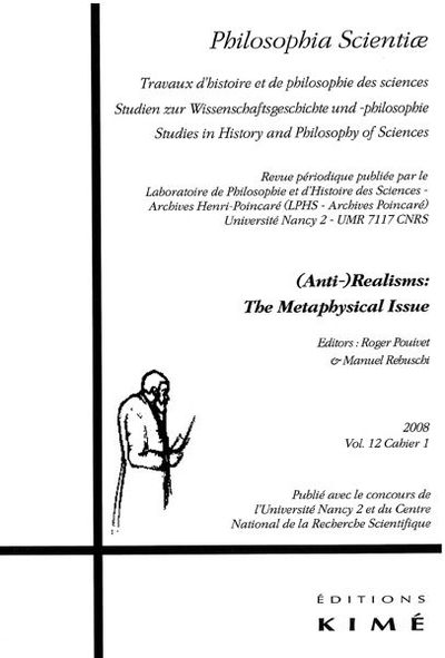Philosophia Scientiae T. 12 / 1 2008, (Anti-) Réalism (9782841744596-front-cover)