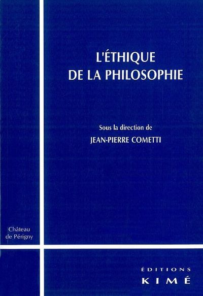 L' Ethique de la Philosophie (9782841743261-front-cover)