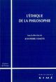 L' Ethique de la Philosophie (9782841743261-front-cover)