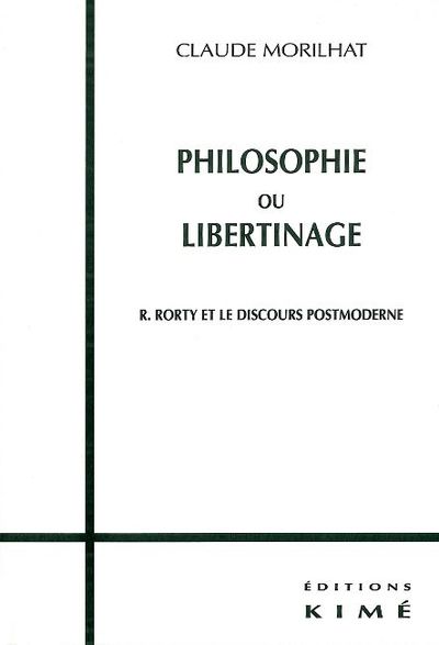 Philosophie ou Libertinage (9782841742370-front-cover)