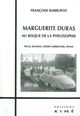 Marguerite Duras,Au Risque de la Philosophie (9782841745067-front-cover)