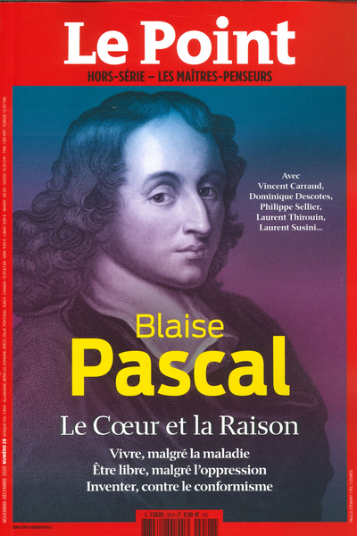 Le Point Les maîtres penseurs N°28 Pascal - novembre 2020 (9782850830242-front-cover)