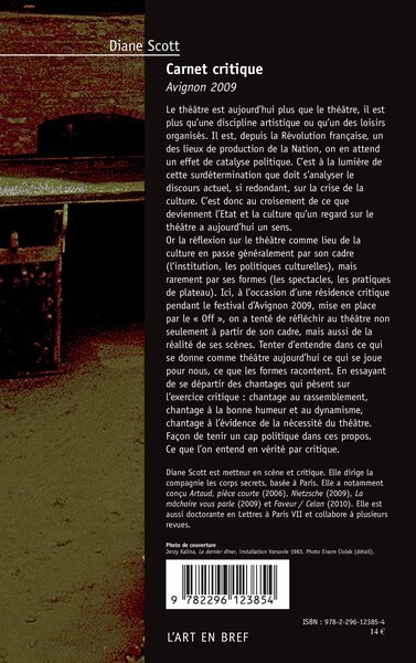 Carnet critique, Avignon 2009 (9782296123854-back-cover)