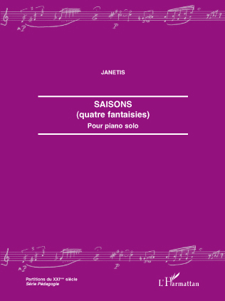 Saisons (quatre fantaisies), Partition pour piano solo (9782296104990-front-cover)